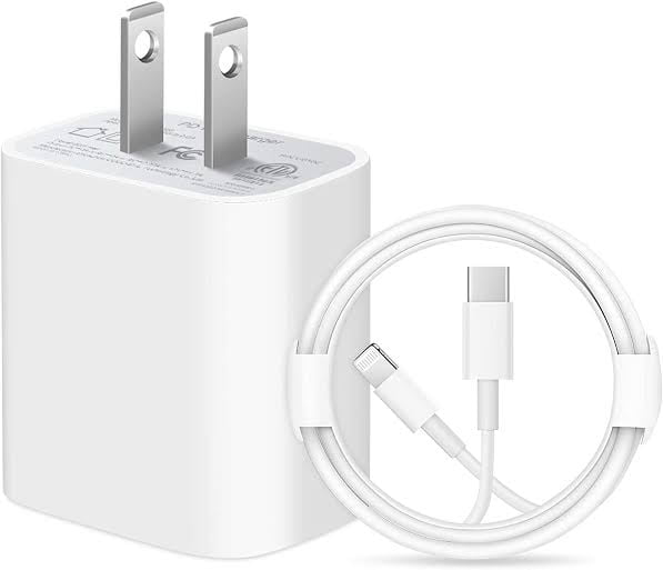 iPhone 14 series-Complete Charger Set- 20W Fast Charging Adapter with Type-C to Lightning Cable,