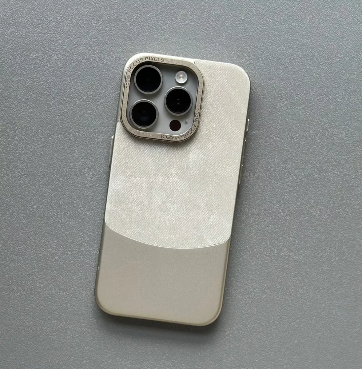 Premium Two Tone Colour Velvet Touch Denim Case