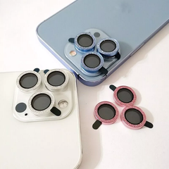 Glitter Camera Lens Metal Ring  Protector Glass