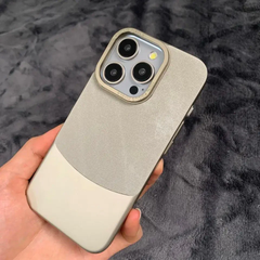 Premium Two Tone Colour Velvet Touch Denim Case