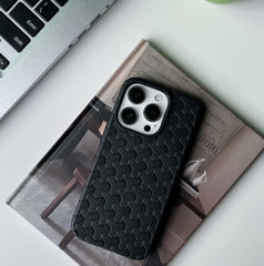 Premium Leather Woven Case